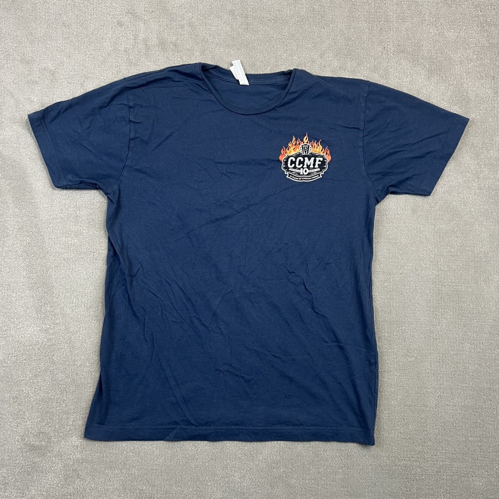 L.A.T. Apparel Carolina Country Music Fest T-Shirt Mens L CCMF 2025 Navy Blue